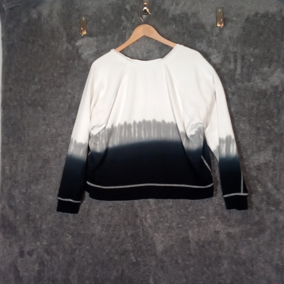 Rails Theo Dip Dye Sweatshirt Terry Cloth Charcoal Womens Xl - Picture 4 of 11